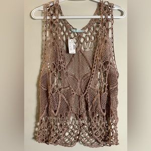 Maurice’s Tank Top Size Large NWT Crochet Knit Pattern L